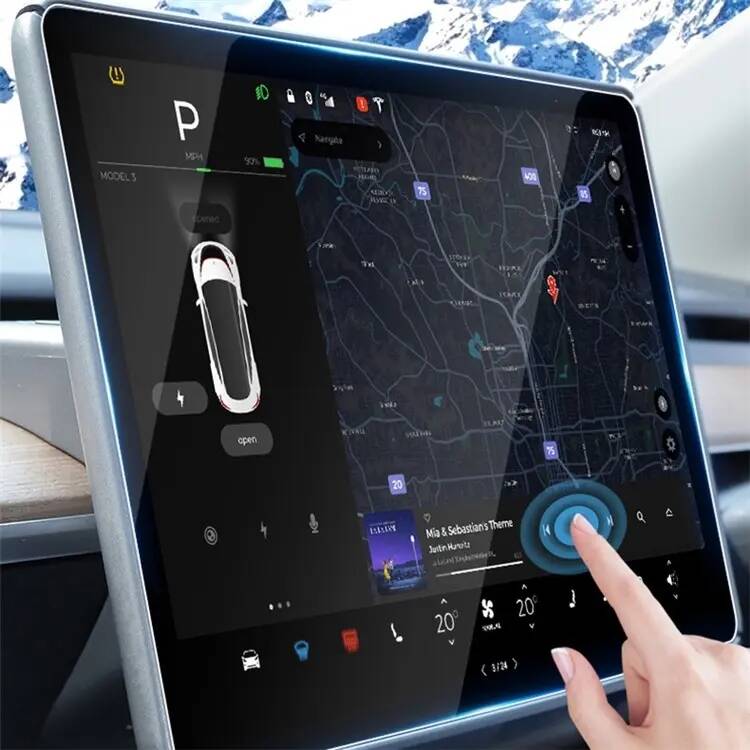 Tesla Model Y Zore Araç Multimedya Temperli Cam Ekran Koruyucu Tesla Model Y Zore Araç Multimedya Temperli Cam Ekran Koruyucu